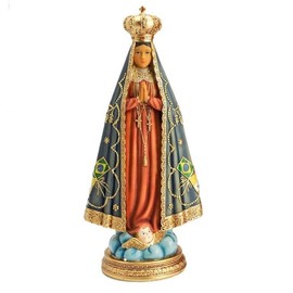DRW Our Lady Concepcion Aparecida Resin Hand Painted Figurine 31cm