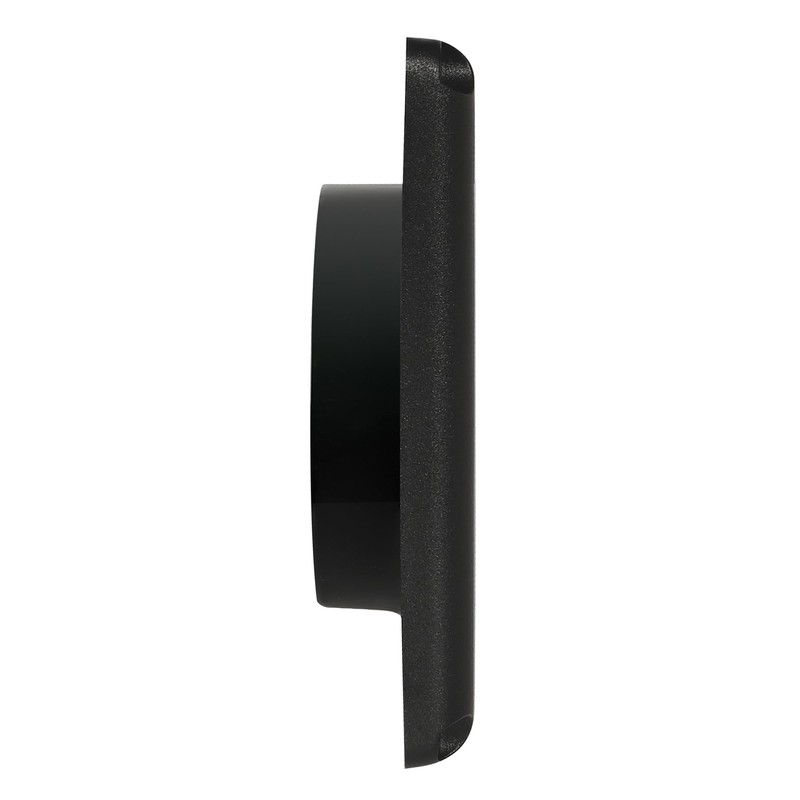 Deflecto Supurr-Vent Louvered Hood, Black - 4" Diameter