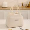 GODWOODS Corduroy Lunch Bag with Cotton Webbing Handles - 6.65L