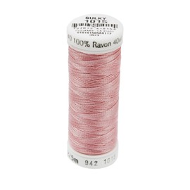 Sulky Med Peach-Thread Rayon 40, Acrylic Multicolour, 1.27x1.27x5.2 cm