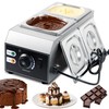 110V chocolate tempering machine,Cheese melting machine,9 Lbs 2 Tanks Chocolate