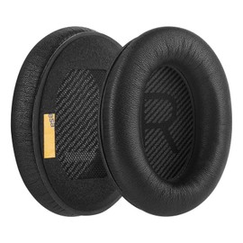 Geekria Elite Sheepskin Replacement Ear Pads for Bose QC45 QC35 QC35 ii QC25 QC15 QC2 AE2 AE2i AE2w SoundTrue SoundLink Around-Ear Headphones Ear Cushions, Headset Earpads, Ear Cups Repair (Black)