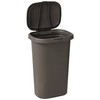 Rubbermaid Spring Top Trash Can with Lid 13 Gallon Gray