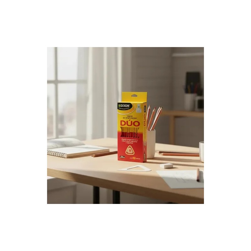 12 Lapiz Entrenador Duo Dixon Triangular