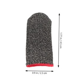 Mipcase 10pcs Gaming Finger Sleeves Sweat Touch Screen Covers for Mobile Gaming Breathable Ultra Thin Finger Protectors Enhance