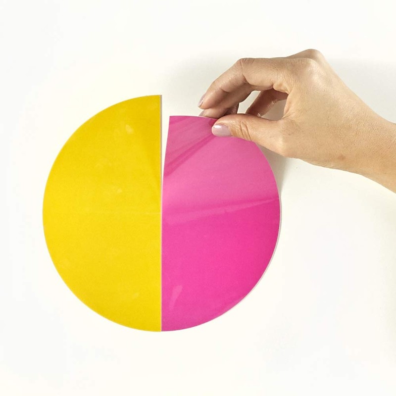 Learning Resources Rainbow Fraction Circles Demonstration Clings, They Cling to