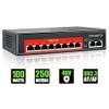 STEAMEMO PoE+ Switch, 8 Port Managed PoE Ethernet Switch(8 POE