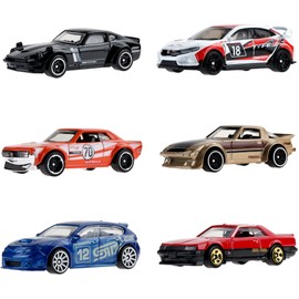 Japanese Import 6 Piece Set Diecast Model Cars by Hot Wheels