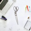 Heavy Duty Big Aluminum Plated Gray Scissors with Sharp Blades