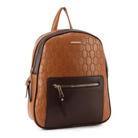 Syrads Women Backpack Purse PU Leather Backpack 3-PCS Cute Small Purse for Women Rucksack for Ladies Shoulder Bag,Brown