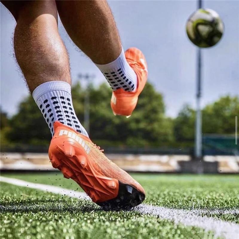 Soccer Grip Socks,Shin Guard Sleeves Set for Football Basketball for