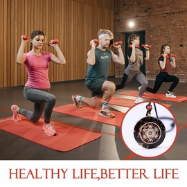 LXMYLI Orgone Metatron Cube Merkaba Pendant Necklace, 7 Chakras om Orgonite Healing Meditation Balance (Black, Adjustable Rope Chain), 水