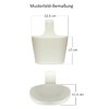 Gariella 2 x Flower Boxes Oval 2.8 Litres Balcony Planter