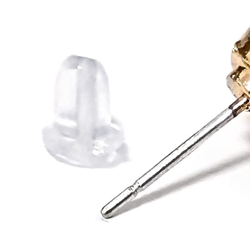 Gold Tone Crystal Flowers Statement Half Hope Stud Earrings, Crystal,