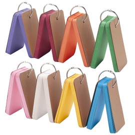 FACATH Blank Flash Cards Index Cards 400Pcs Study Card Colored Note Card - 2.2"x3.5" Bookmark Card Hole-punched, Word Vocabulary Card, Playing Cards, DIY Greeting Card on Binder Ring