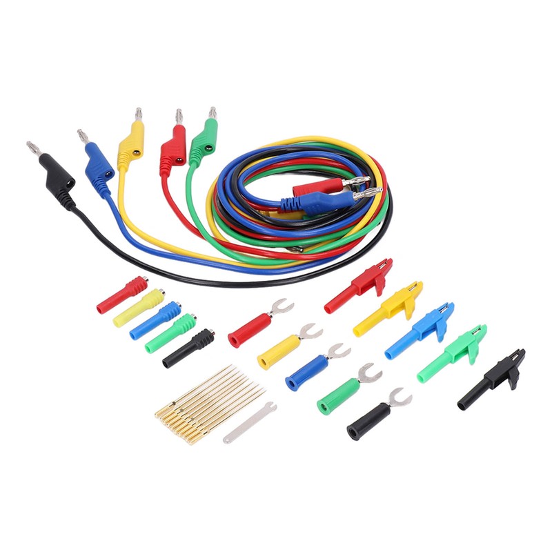 Test Lead Kit PVC Brass Testing Cable Set Electrical Conductivity