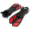 Adjustable Adult Diving Fins Comfortable Snorkeling Swimming Flippers Assistant EquipmentRed