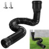 Hengrongshen 1 Piece Gutter Downpipe Extension Flexible, Downpipe Extensions Flexible