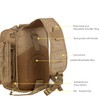 GZ XINXING Sling Shoulder Backpack EDC Bags (Tan)