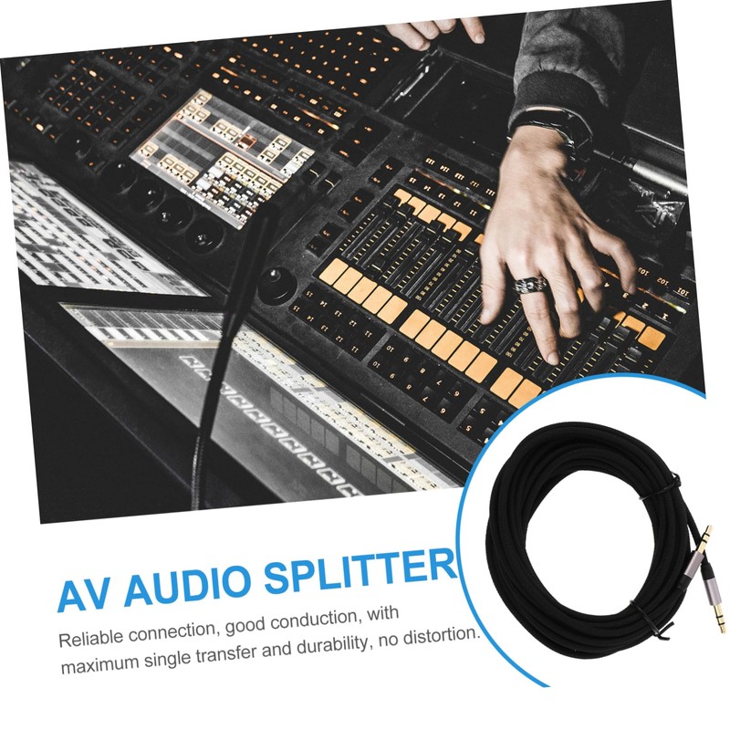 Gatuida 2pcs Male to Male Audio Cable Nylon Auxiliary Cord