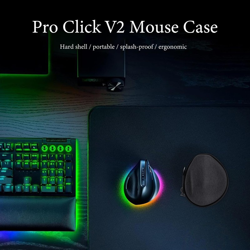 Geekria Ergonomic Mouse Case, Compatible with Razer Pro Click V2