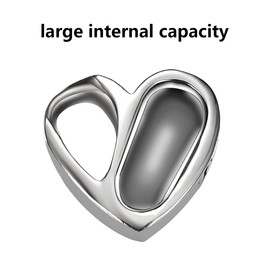 YOTHIWAD Heart Urn Necklace for Ashes Cremation Jewelry Forever in My Heart Engraved Stainless Steel Keepsake Waterproof Memorial Pendant for loved One with Filling Kit(Son)