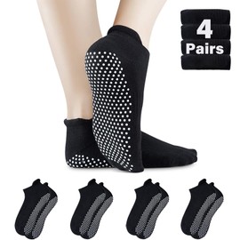 Non Slip Grip Socks Men Women Tile Wood Floor Anti-Skid Grippy Pilates Yoga Barre Sticky Socks Elderly Hospital Slipper Socks