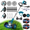 Cordless Weed Trimmer for Yard Care – 21V Adjustable Grass
