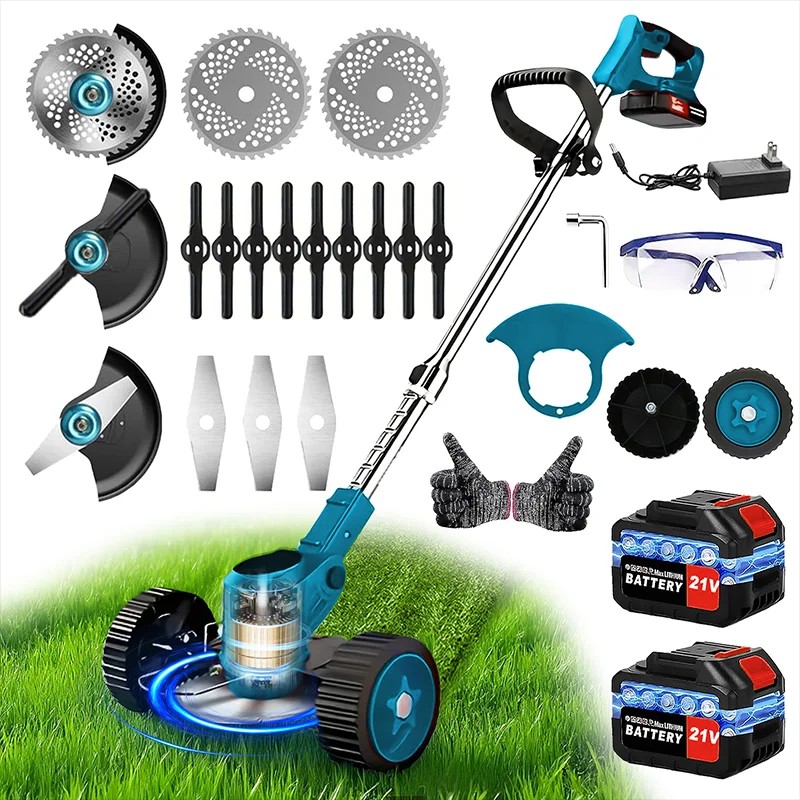 Cordless Weed Trimmer for Yard Care – 21V Adjustable Grass