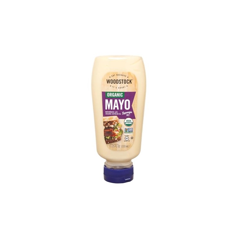 Woodstock Organic Mayonnaise - Squeeze - Case of 12 -