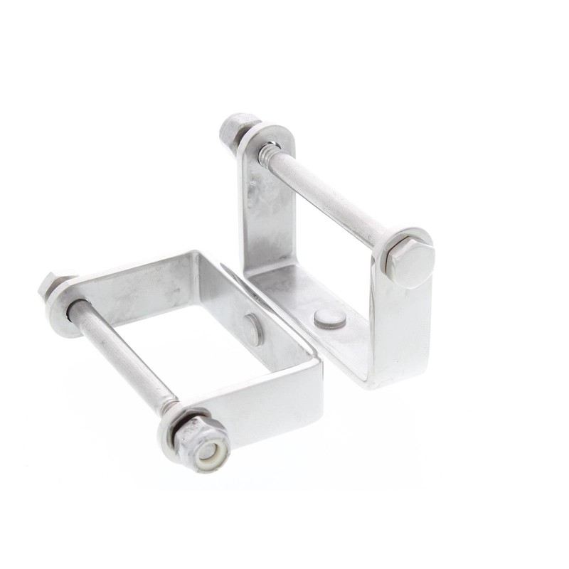 Stainless Steel Spring Clamps, 2-1/4 Inch Wide Leaf Spring