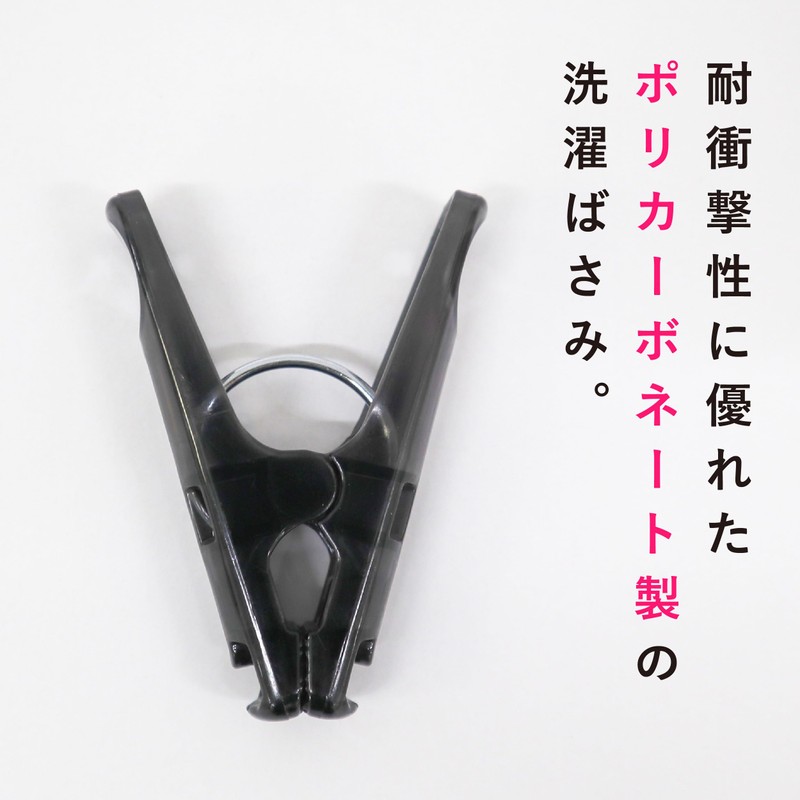 Towa Sangyo TZ Polycarbonate Laundry Pinch, Set of 50, Black,