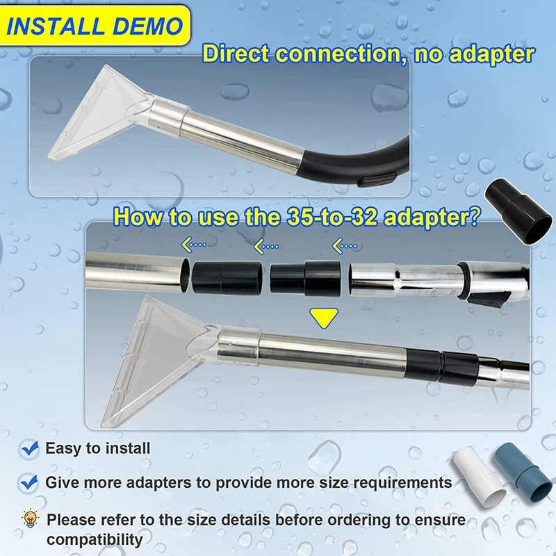 MOUNAY Hand Wand with Clear for Upholstery & Carpet Cleaning,Car