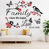 Wall Decor Sticker Family Letter Vinyl Wall Art Decal Removable