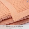 9Threads GOTS Certified Organic Cotton Waffle Weave Blanket, King Bed