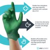 Green Soft Vinyl Disposable Gloves - Large - Box of