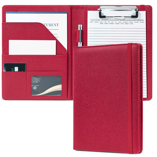 Mymazn Junior Padfolio Portfolio Folder, Small A5 Clipboard with Cover