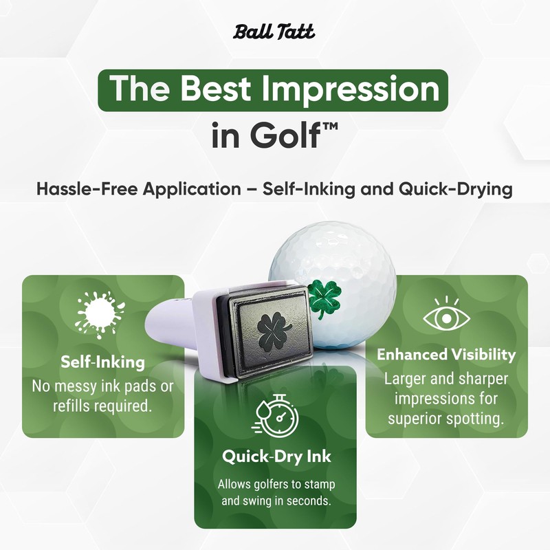 Golf Ball Stamp, Self-Inking Golf Ball Stamper, Golf Ball Marker,