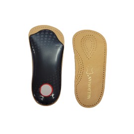 Meltonian Elastik - Soporte de arco de piel 3/4, talla de EE. UU. para mujer 8-9