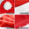 KEELYY Christmas Hat, Santa Hat with Thick Plush Edge, Christmas