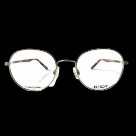 Flexon New FLEXON Titanium Eyeglasses H6010 710 Gold Men's Optical Frame 50-20-140