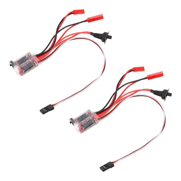 2PCS 30A Brushed Electric Speed Controller, Dual Way RC Brushed