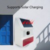 Solar Alarm Wireless DC 5V 433MHz 100dB Infrared Sensor IP65