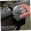 Mipcase 8 Pcs Downspout Filter Gutter Cover Flexible Aluminum Leaf