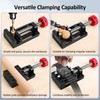 ArtyMaster Mini Drill Press Vise with Rubber Soft Jaws, 0-2.48"