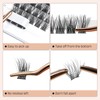 Higu clace Eyelash Cluster Extensions, 72 Pieces, 12 mm Cluster