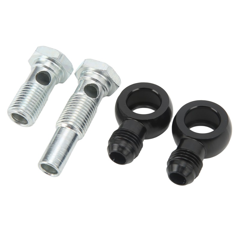 Transmission Oil Cooler Banjo Fitting Kit AN6x1/4NPSM Aluminum Alloy for
