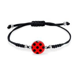 Miss Lovie ® Earrings Black Polka Dots Hanging Earrings Rockabilly Accessories Women's 50s Jewellery Earrings Stainless Steel Women's Cabochon Fashion Jewellery Silver (Bracelet Fabric Black),