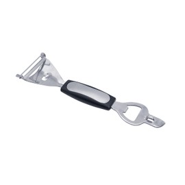 HIC Kitchen Bar Tools, Bottle Opener, Can Punch and Citrus Peeler, Japanese Stainless Steel, BPA Free, Set of 2