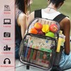 GiMiUiTo Clear Backpack,See Through Backpack School Approved Heavy Duty Clear